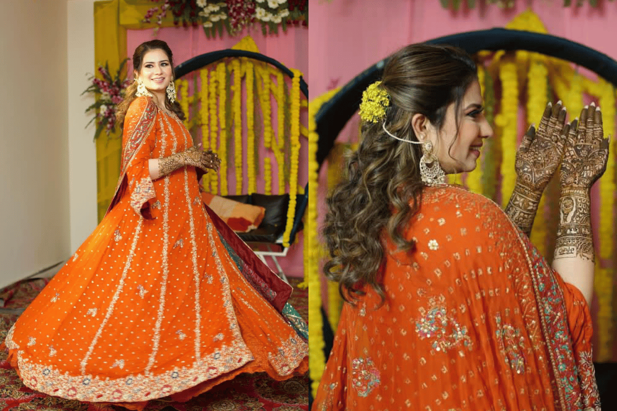 Pakistani outfit for Mehendi