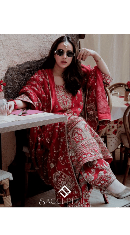 Sunanda Sharma Red suit at Cannes