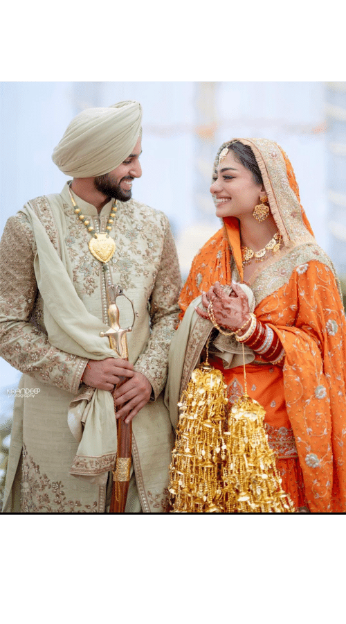 Sikh Couple on their Wedding