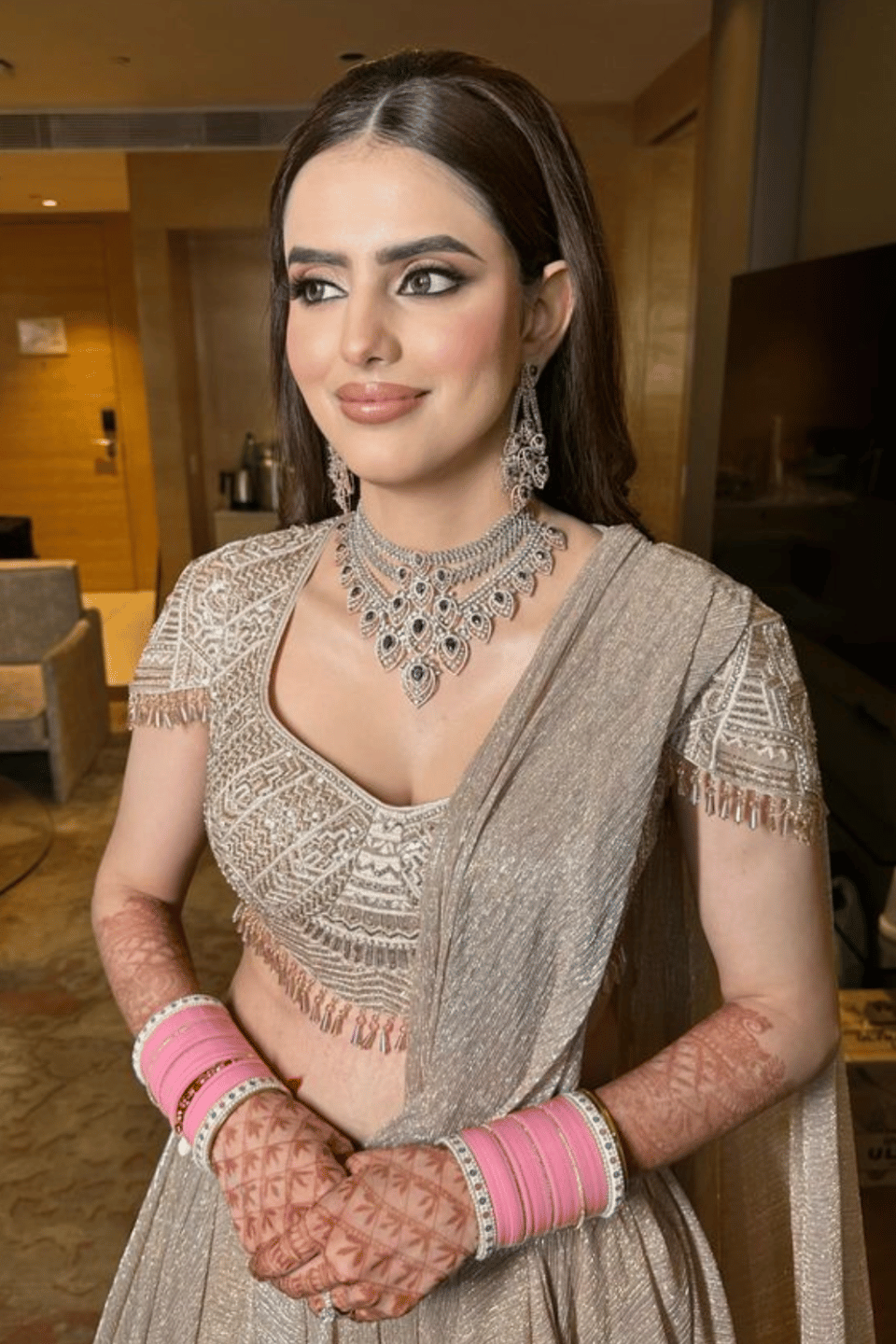 Monochromatic bridal makeup