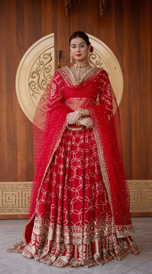 most beautiful Red lehenga