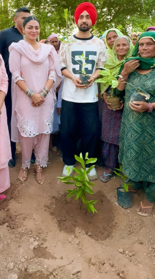 Neeru Bajwa and Diljit Dosanjh