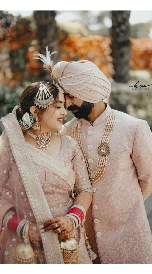 sikh bride and groom