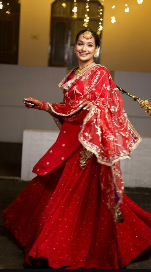 Red Sharara for Jaago