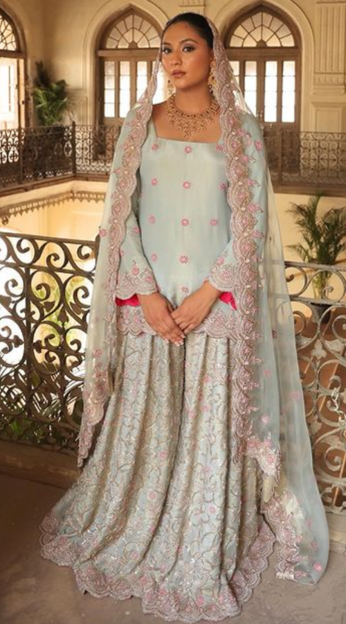 Pastel Bridal Sharara