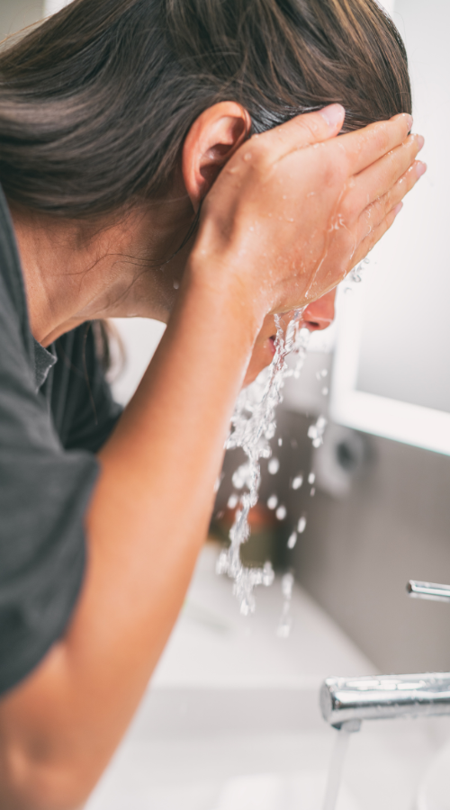 Face wash after holi