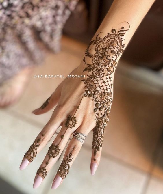 Arabic Mehendi Design for engagement