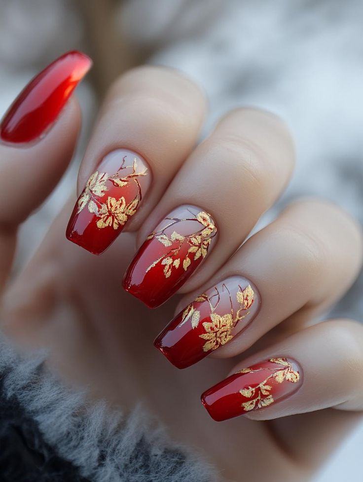 Elegant 2025 Floral Bridal Nail Design