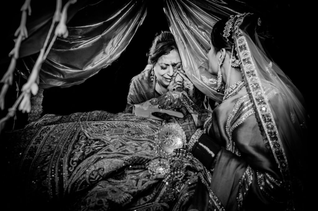 Emotional Vidaai Photos at Punjabi Wedding