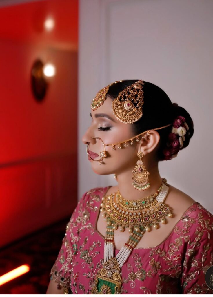 Real punjabi bride Sirjan makeup by nav Brar
