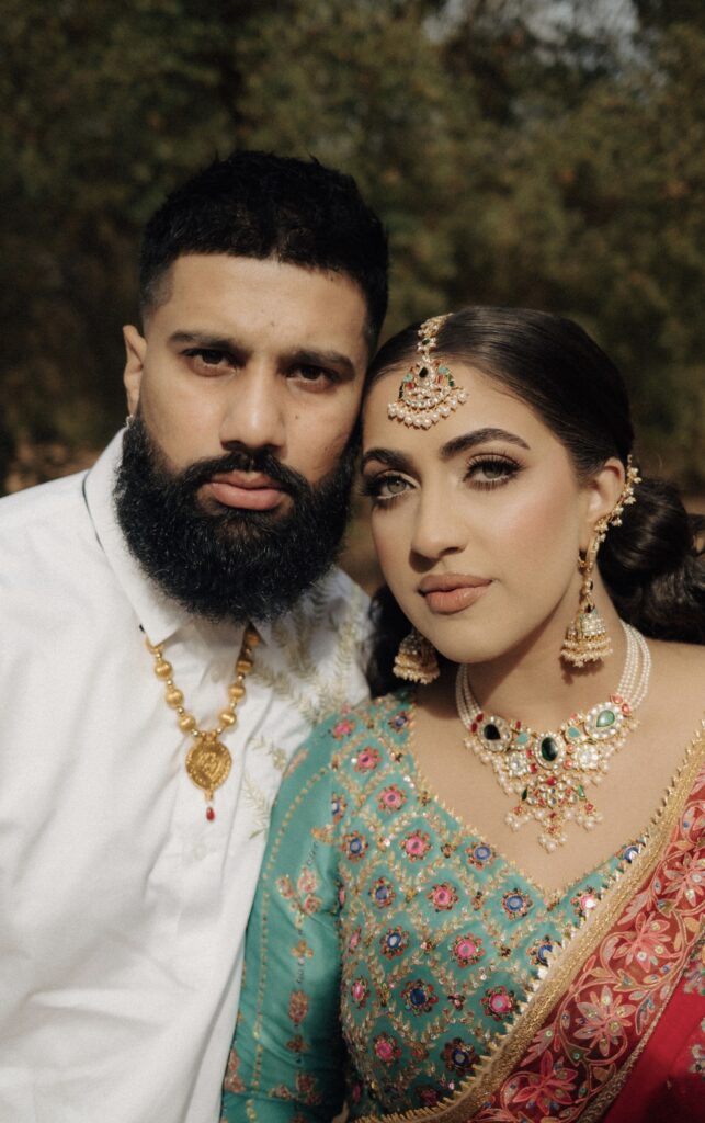 Punjabi couple on sangeet