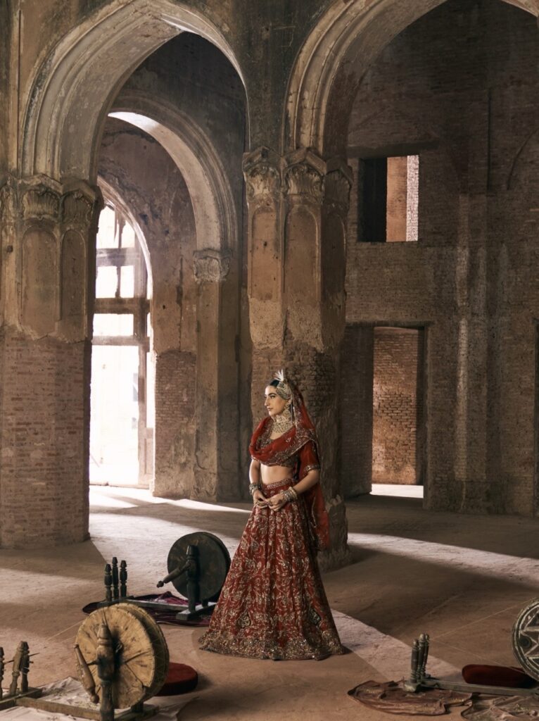 Red lehenga from kORA BRIDAL COLLECTION 2026 BY Akriti Ritika
