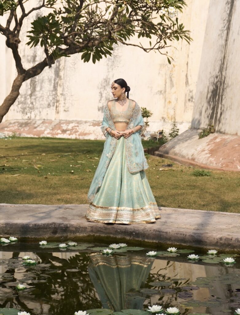 Sea Green Bridal lehenga for 2026 brides by Akriti Ritika