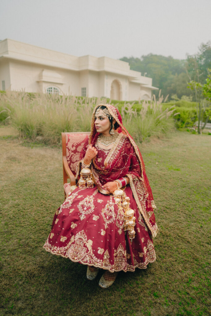 Punjabi Bride in Anarkali by Fabbat