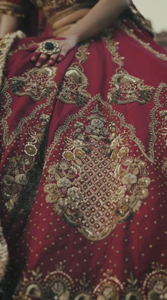 Heavy bridal lehenga